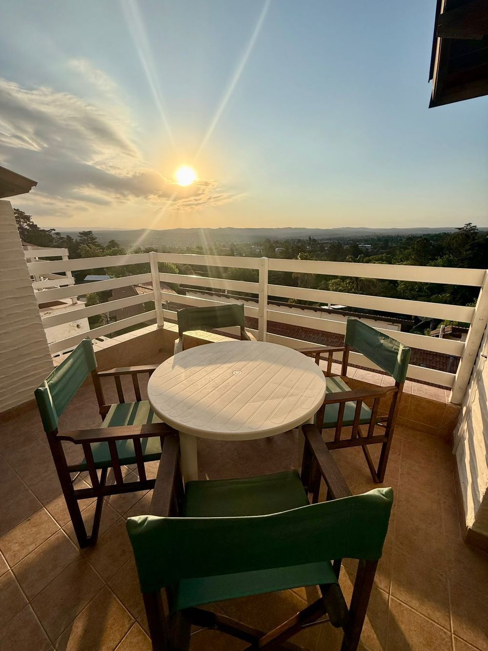 Terraza con vista al Valle de Punilla